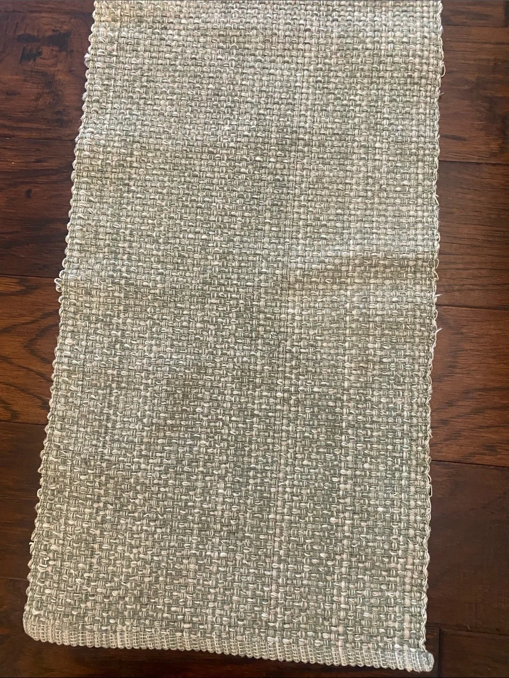 Light grey table Runner food network